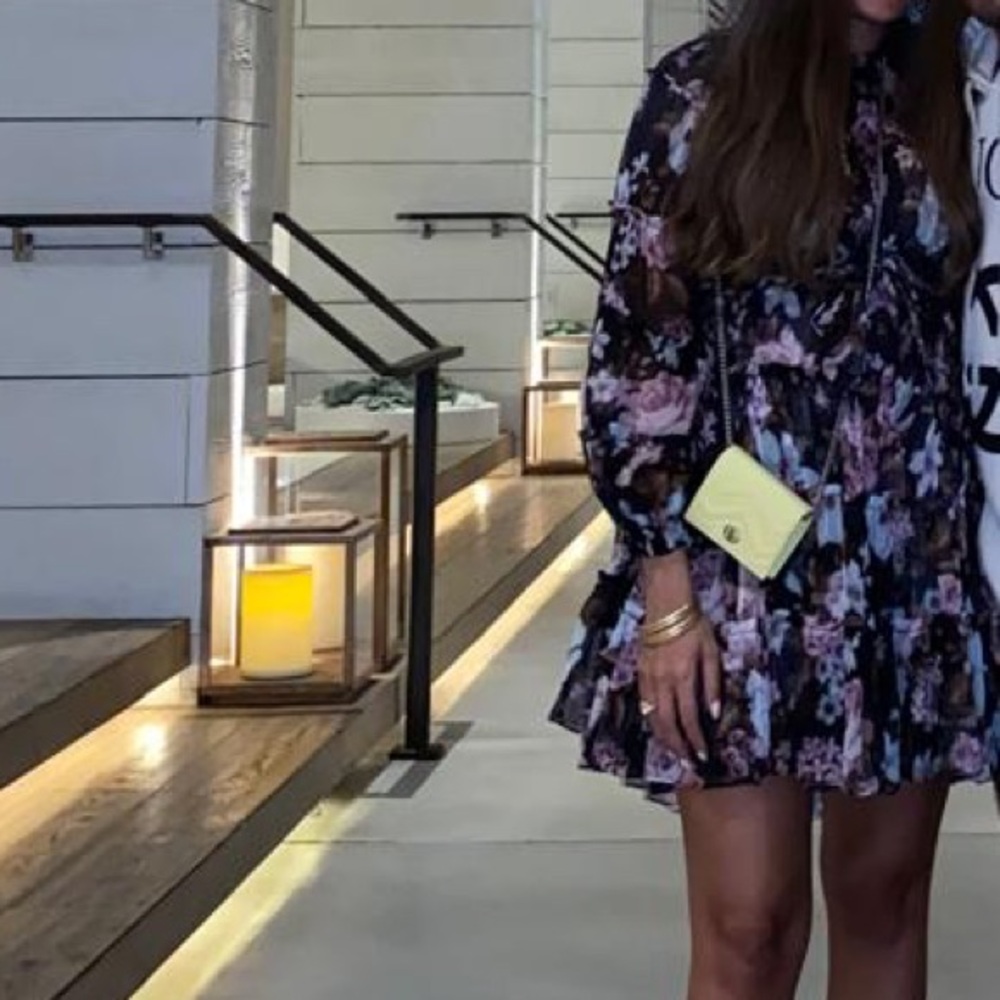Zimmerman black floral mini dress size 0-6
